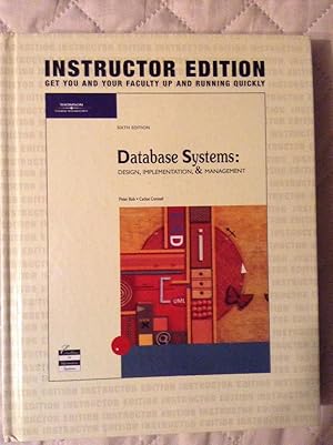 Seller image for Database Systems: Design, Implementation, and Management-Instructor's 6th Edition for sale by Text4less