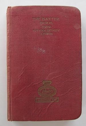 Imagen del vendedor de The Baxter Book 1919 a la venta por Dale A. Sorenson