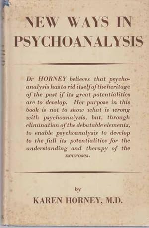 Seller image for New Ways in Psychoanalysis. for sale by Fundus-Online GbR Borkert Schwarz Zerfa