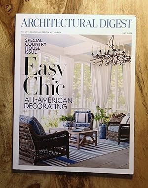 ARCHITECTURAL DIGEST : THE EASY CHIC : All-American Decorating : July 2016