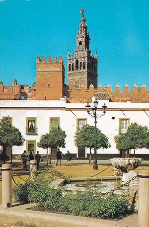 Bild des Verkufers fr POSTAL B8195: SEVILLA: PATIO BANDERA zum Verkauf von EL BOLETIN