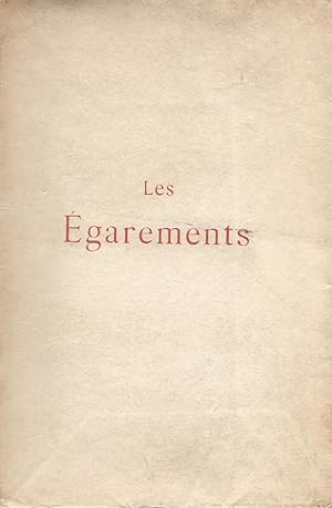 Imagen del vendedor de Les Egarements. a la venta por Librairie Les Autodidactes - Aichelbaum