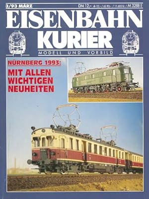 Bild des Verkufers fr [Eisenbahn-Kurier. Themen] ; Eisenbahn-Kurier 3/93 Mrz : Modell und Vorbild; Nrnberg 1993: Mit allen wichtigen Neuheiten zum Verkauf von Versandantiquariat Ottomar Khler