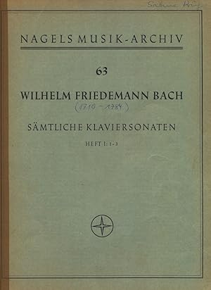 Sämtliche Klaviersonaten, Heft 1: 1-3 , Nagels Musik-Archiv Nr. 63