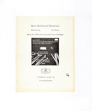 Steve Reich and Musicians Flyer