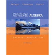 Seller image for Elementary and Intermediate Algebra Concepts and Applications for sale by eCampus