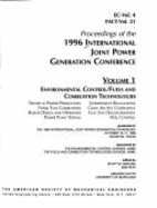 Seller image for Proceedings of the 1996 International Joint Power Generation Conference: Environmental Control/Fuels and Combustion Technologies. Vol 1 for sale by Libro Co. Italia Srl