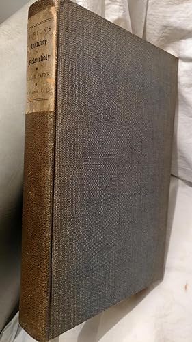 Seller image for THE ANATOMY OF MELANCHOLY, WHAT IT IS, WITH ALL THE KINDS, CAUSES, SYMPTOMS, PROGNOSTICS, AND SEVERAL CURES FOR IT, VOLUME III for sale by Antique Books Den