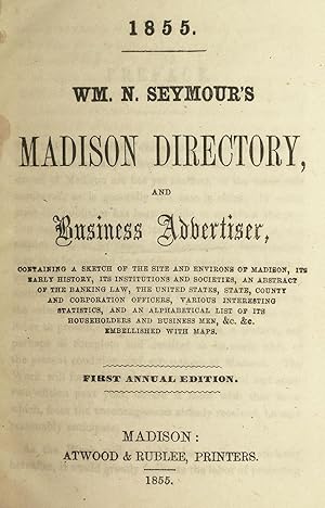 Wm. N. Seymour's Madison Directory and Business Advertiser