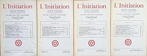L'Initiation n°1, 2, 3, 4. (1969) 43 ème année. Cahiers de documentation ésotérique traditionnell...