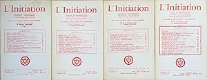 Image du vendeur pour L'Initiation n1, 2, 3, 4. (1971) 45 me anne. Cahiers de documentation sotrique traditionnelle. Revue fonde en 1888 par Papus (Dr Grard Encausse) Organe officiel de l'Ordre Martiniste de Papus. mis en vente par Le Songe de Polia