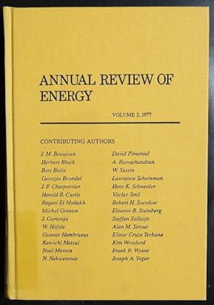 Seller image for Annual Review of Energy, Volume 2, 1977 for sale by GuthrieBooks