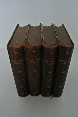 Bild des Verkufers fr Shakespeares dramatische Werke in acht Bnden. (8 Bde in 4, komplett). bersetzt von Schlegel und Tieck. zum Verkauf von Antiquariat Bookfarm