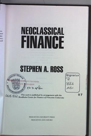 Image du vendeur pour Neoclassical Finance. mis en vente par books4less (Versandantiquariat Petra Gros GmbH & Co. KG)