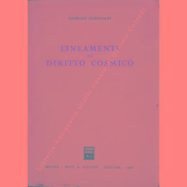 Immagine del venditore per Lineamenti di diritto cosmico venduto da Libreria Antiquaria Giulio Cesare di Daniele Corradi