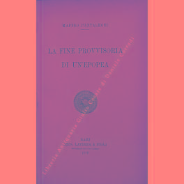 Bild des Verkufers fr La fine provvisoria di un'epopea zum Verkauf von Libreria Antiquaria Giulio Cesare di Daniele Corradi