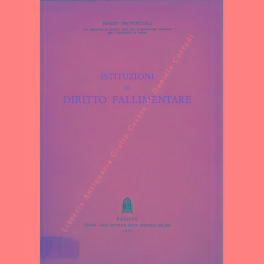 Immagine del venditore per Istituzioni di diritto fallimentare venduto da Libreria Antiquaria Giulio Cesare di Daniele Corradi