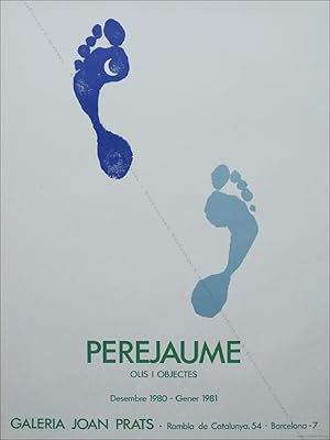 PEREJAUME. Olis. Objectes. Postals. (Affiche d'exposition / exhibition poster).