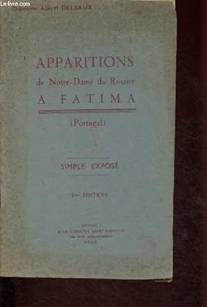 Seller image for Apparitions de Notre-Dame du Rosaire  Fatima (Portugal) for sale by Le-Livre