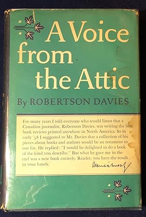 Seller image for A VOICE FROM THE ATTIC for sale by Borg Antiquarian
