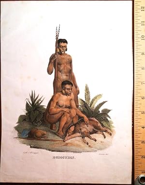 Native Aimoré BRAZILIAN NATIVE INDIANS; [from: Naturegeschicht und Abbildungen der Menschen und d...