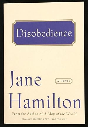 Seller image for DISOBEDIENCE; A Novel for sale by Borg Antiquarian