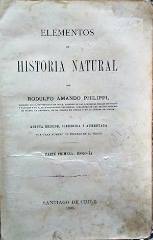 Elementos de Historia Natural. Quinta edición corregida y aumentda. Con un gran número de figuras...