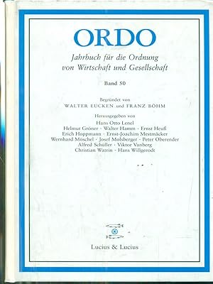 Seller image for ORDO. Jahrbuch fur die Ordnung von Wirtschaft und Gesellschaft. Band 50 for sale by Librodifaccia