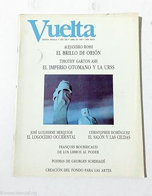 Imagen del vendedor de Revista Vuelta. Ao XII.Abril de 1987. Nmero 149 a la venta por La Social. Galera y Libros