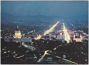 Salt Lake City, Utah, At Night