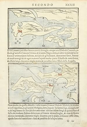 Image du vendeur pour S.M. de Tremidi (Tremiti) - Liezena (Lesina) - Curzola mis en vente par libreria antiquaria perini Sas di Perini