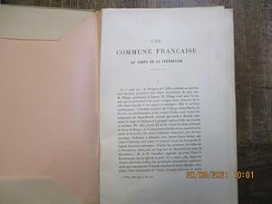 Seller image for Une commune franaise au temps de la Fdration. for sale by LE MUSEE DU LIVRE