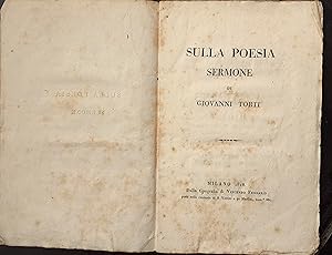 Torti Giovanni - Sulla Poesia. Sermone 1818