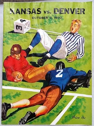 [Souvenir Football Game Program] Kansas Vs. Denver, October 2, 1942