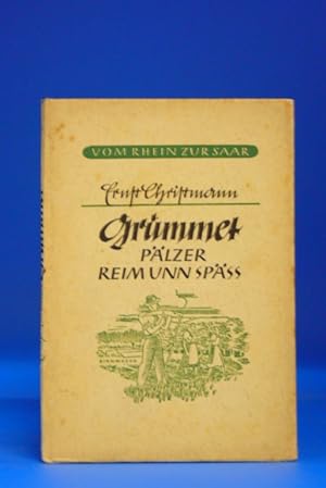 Bild des Verkufers fr Grummet. - Plzer Reim unn Sp zum Verkauf von Buch- und Kunsthandlung Wilms Am Markt Wilms e.K.