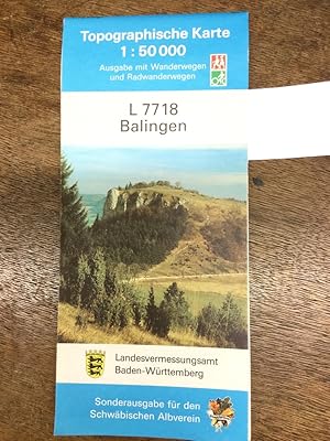 Bild des Verkufers fr Balingen L 7718 - Topographische Karte 1:50 000. Ausgabe mit Wanderwegen und Radwanderwegen. Sonderausgabe fr den Schwbischen Albverein. zum Verkauf von Kepler-Buchversand Huong Bach