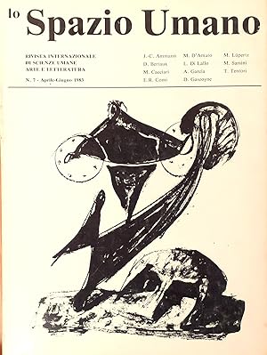 Image du vendeur pour lo Spazio Umano. Rivista internazionale di Scienze umane, Arte e Letteratura (7, Apr.-Giu. 1983) mis en vente par Studio bibliografico De Carlo