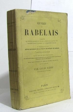 Seller image for Oeuvres de rabelais for sale by crealivres