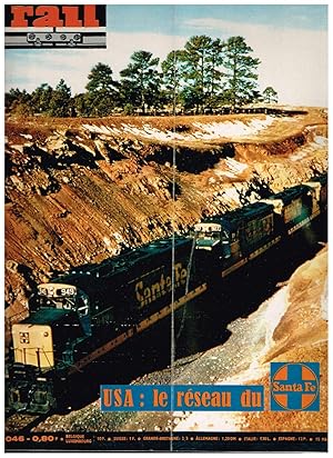 La Vie du Rail .Nº 1046 USA : le réseau du Santa Fe . 15 Mai 1966