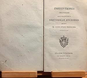 Seller image for Institutiones Oratoriae Adolescentibus. Rhetoricae Studiosis. Decreto VII. Virum Studiis Moderandis. for sale by Studio bibliografico De Carlo