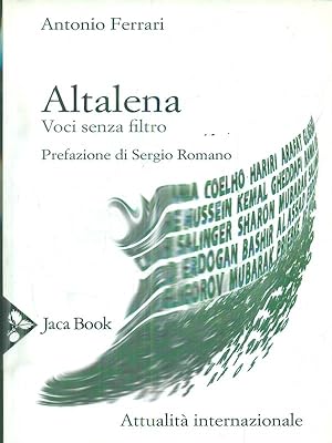 Seller image for Altalena. Voci senza filtro for sale by Librodifaccia