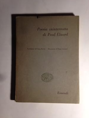 Image du vendeur pour Poesia ininterrotta mis en vente par Studio bibliografico De Carlo