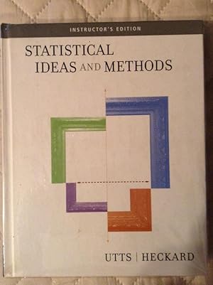 Imagen del vendedor de Statistical Ideas and Methods - Instructor's Edition a la venta por Text4less