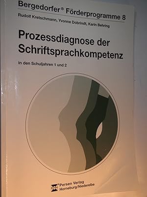 Image du vendeur pour Prozessdiagnose der Schriftsprachkompetenz. mis en vente par Versandantiquariat Ingo Lutter