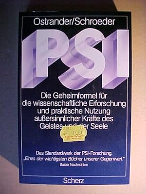 Bild des Verkufers fr PSI - Die Geheimformel fr die wissenschaftliche Erforschung und praktische Nutzung auersinnlicher Krfte des Geistes und der Seele. zum Verkauf von Versandantiquariat Ingo Lutter