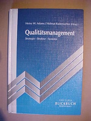 Image du vendeur pour Edition Blickbuch Wirtschaft Qualittsmanagement : Strategie, Struktur, Systeme. mis en vente par Versandantiquariat Ingo Lutter