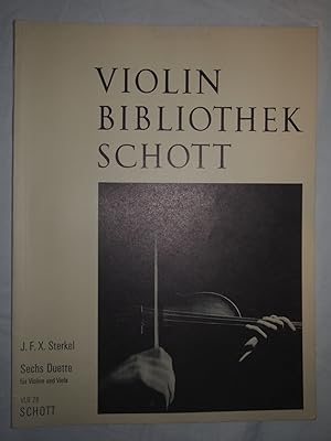 Immagine del venditore per Sechs Duette fr Violine und Viola . Herausgegeben von Walter Lebermann. (Score.) (Violin Bibliothek Schott). VLP 29 venduto da Versandantiquariat Ingo Lutter