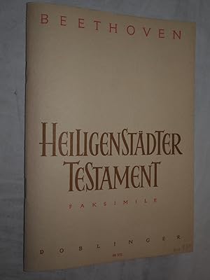 Heiligenstädter Testament : Faksimile mit einer englischen übersetzung des dokuments. Teil: Music...