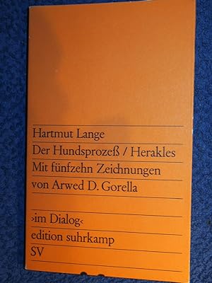 Seller image for Der Hundsproze / Herakles Mit fnfzehn Zeichnungen von Arwed D.Gorella. for sale by Versandantiquariat Ingo Lutter