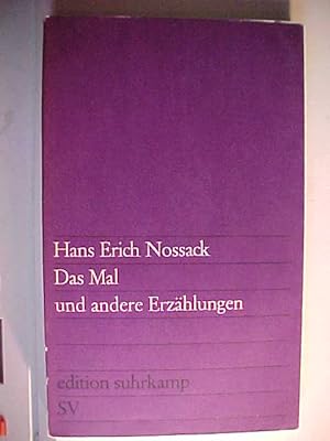 Seller image for Das Mal Und Andere Erzhlungen. for sale by Versandantiquariat Ingo Lutter